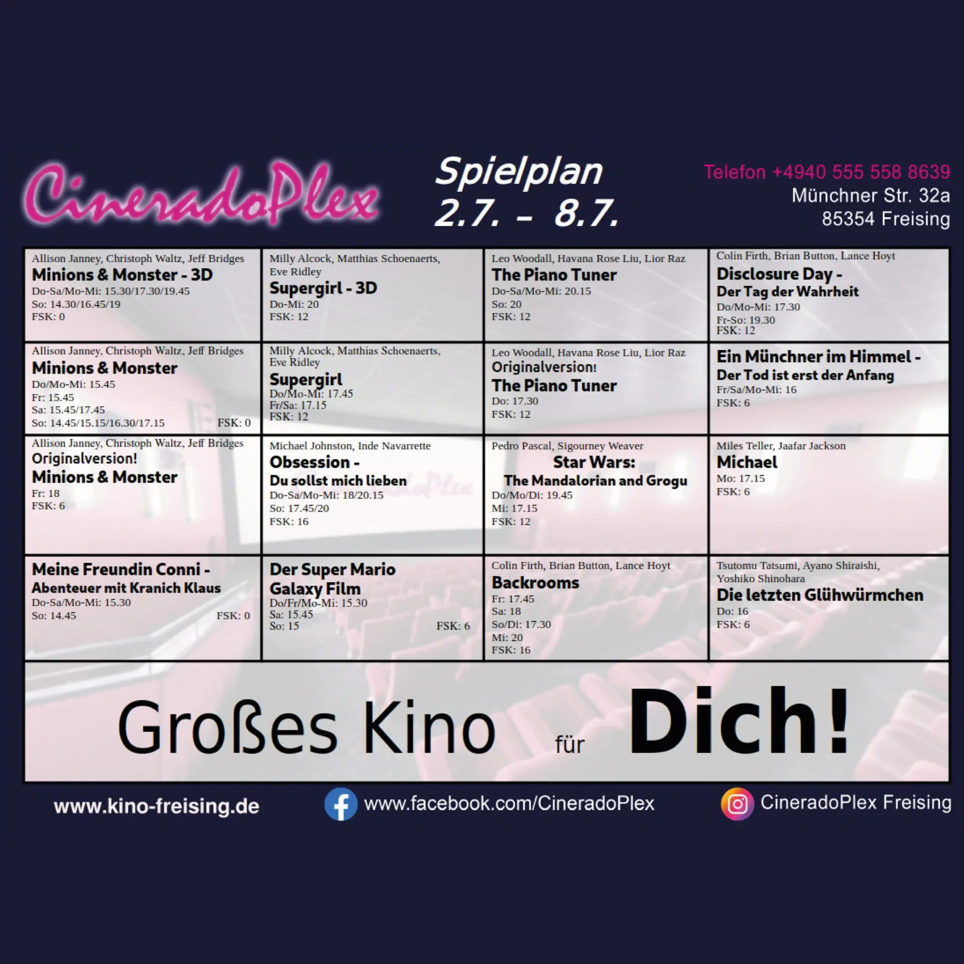 Kinoprogramm vom 02.07.-08.07.